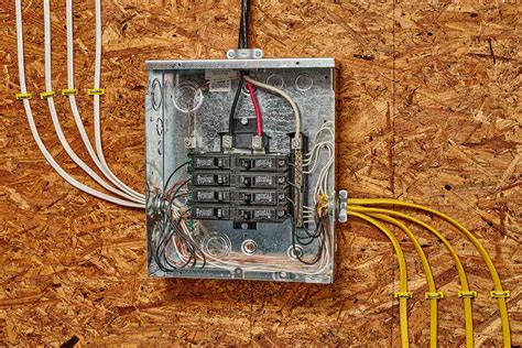 how to run a line from main electrical box|running wire from breaker box to outlet.